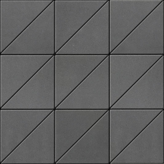 Techo-Bloc INDUSTRIA TRIANGLE HD², SMOOTH, ONYX BLACK Paver