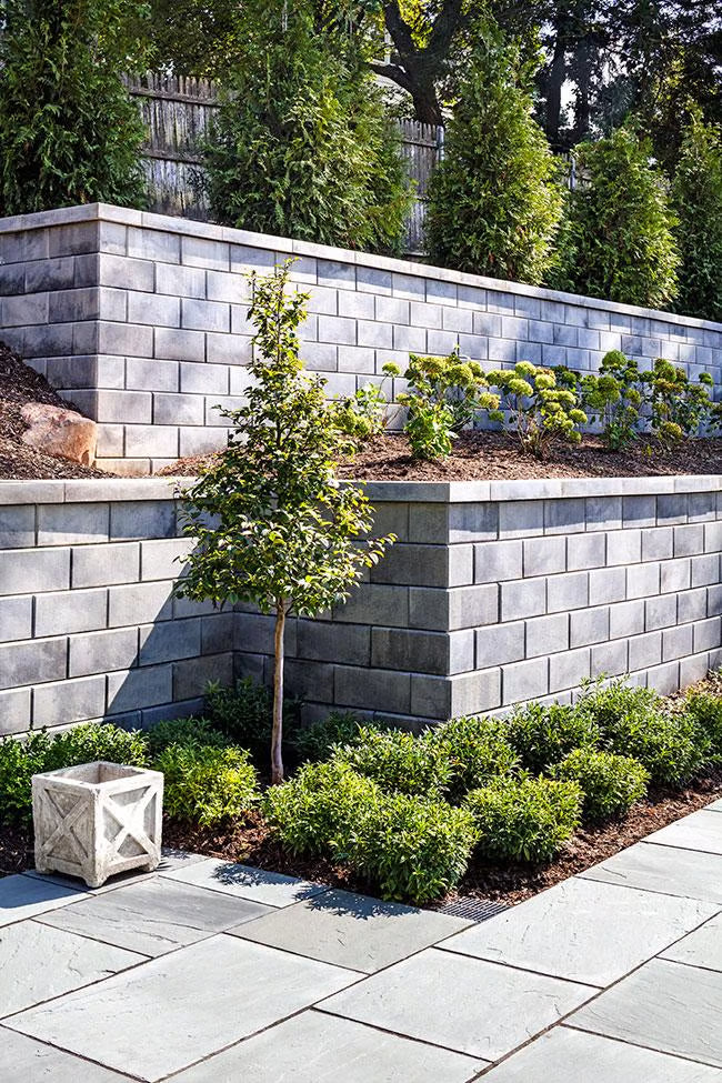 Techo-Bloc G-FORCE CORNER, SMOOTH, SHALE GREY