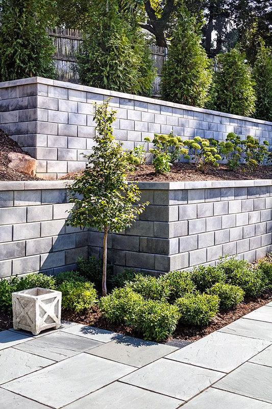 Techo-Bloc G-FORCE CORNER, SMOOTH, SHALE GREY