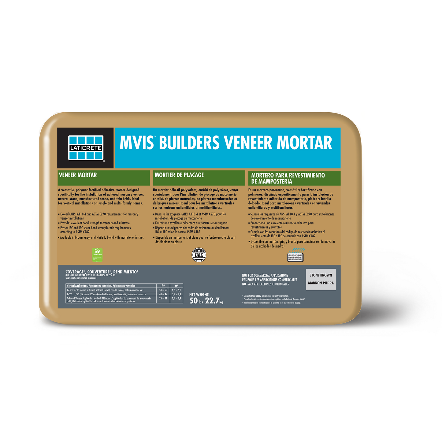 MVIS BUILDER VENEER MORTAR  GREY