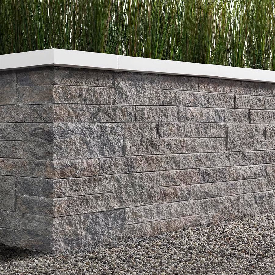 Techo-Bloc MINI-CRETA 3" WALL, ARCHITECTURAL, CHAMPLAIN GREY