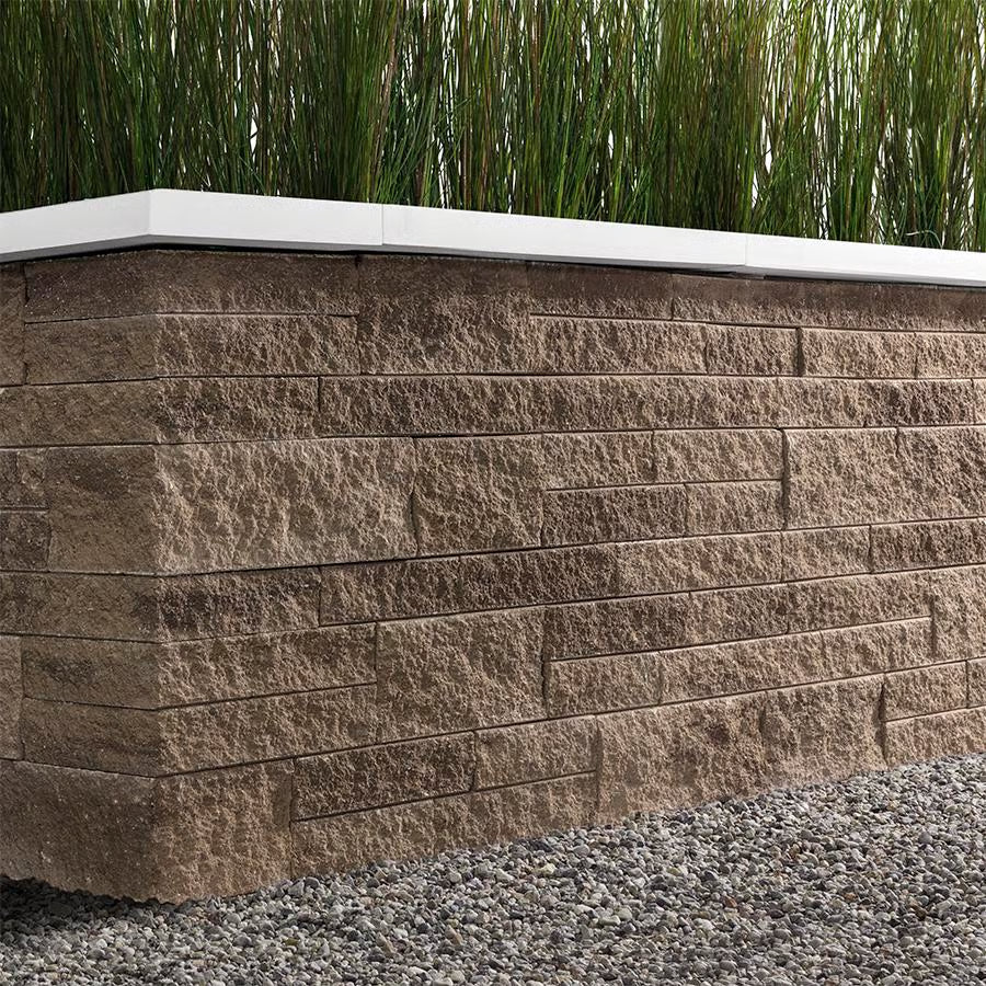 Techo-Bloc MINI-CRETA 3" WALL, ARCHITECTURAL, CHESTNUT BROWN