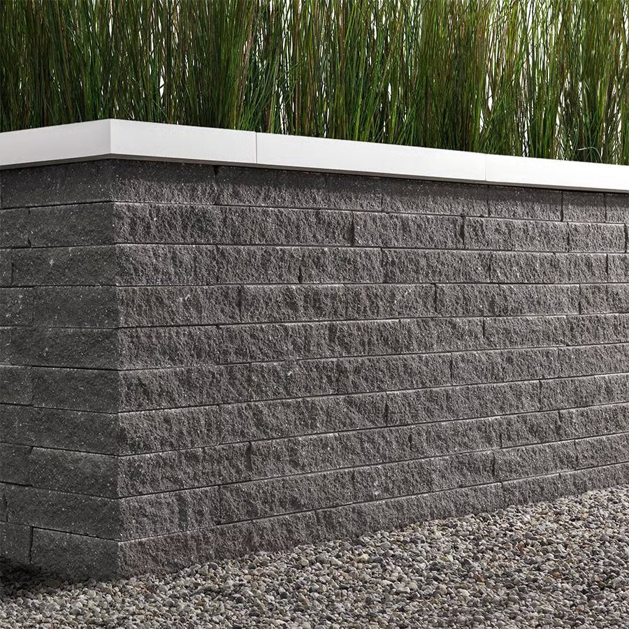 Techo-Bloc MINI-CRETA 3" WALL, ARCHITECTURAL, ONYX BLACK