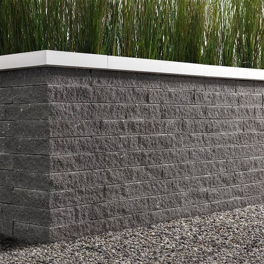 Techo-Bloc MINI-CRETA 3" WALL, ARCHITECTURAL, ONYX BLACK