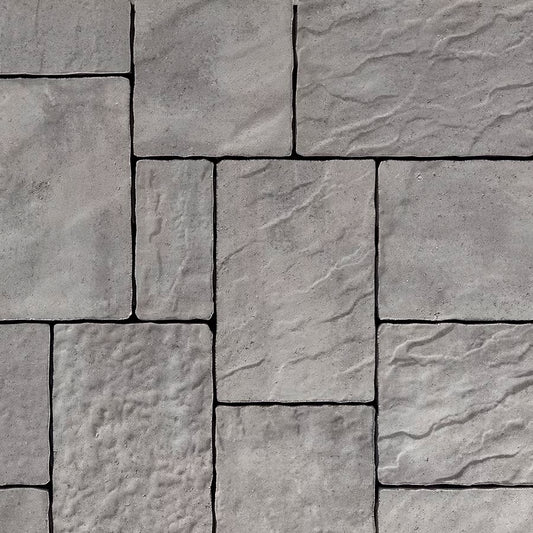 Techo-Bloc MISTA RANDOM PERMEABLE, SLATE, SHALE GREY Paver