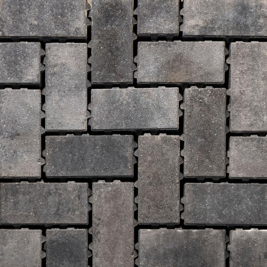 Belgard Pewter Aqualine 4.5" x 9" - Herringbone - 80mm - Colorguard