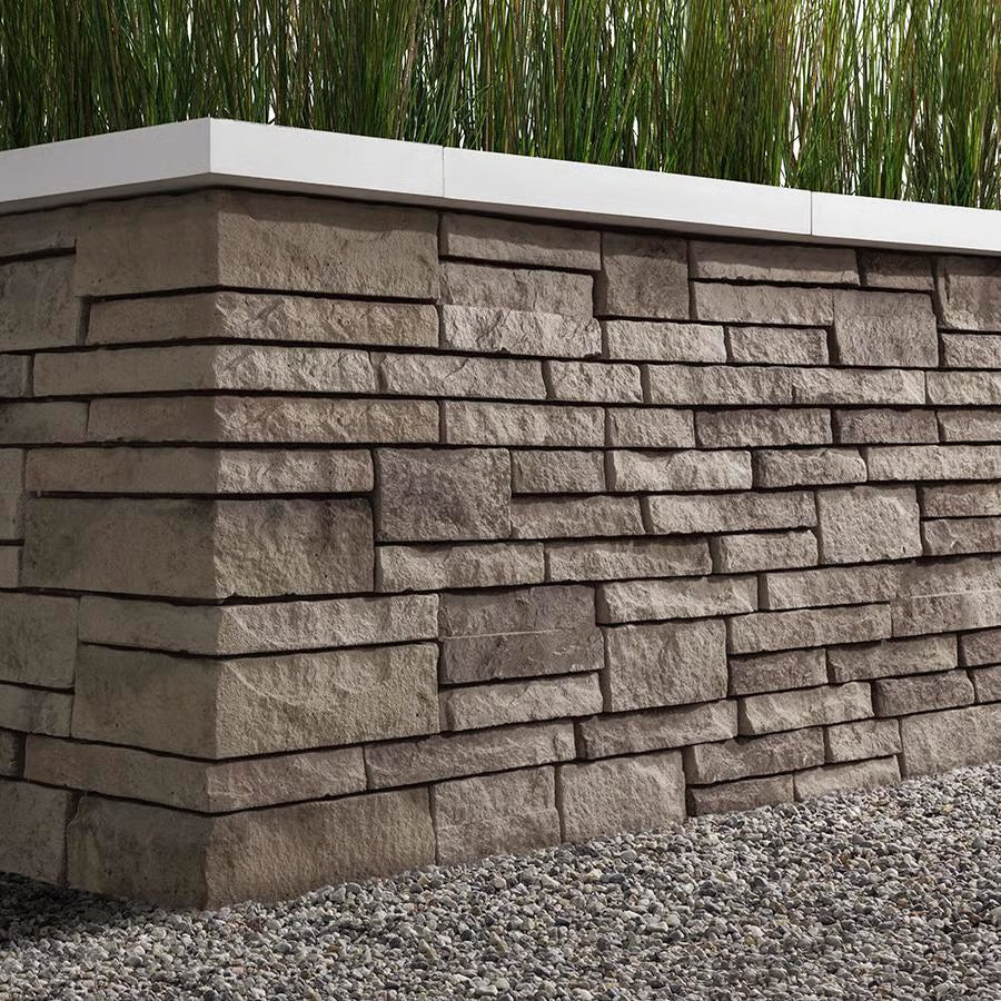 Techo-Bloc PRESCOTT 4.5" WALL, ROCK GARDEN BROWN