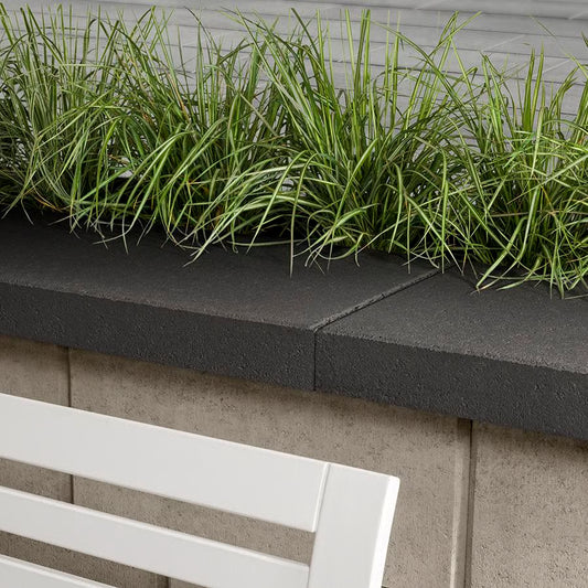 Techo-Bloc RAFFINATO 60 CAP HD², 14X32, SMOOTH, ONYX BLACK