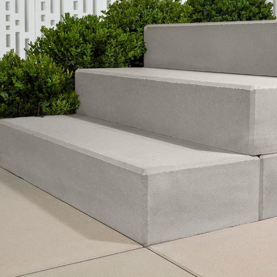 Techo-Bloc RAFFINATO STEP [9], SMOOTH, GREYED NICKEL