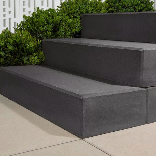 Techo-Bloc RAFFINATO STEP [9], SMOOTH, ONYX BLACK