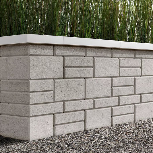 Techo-Bloc RAFFINATO 180 PILR/CRNR/EDGE, SMOOTH, GREYED NICKEL