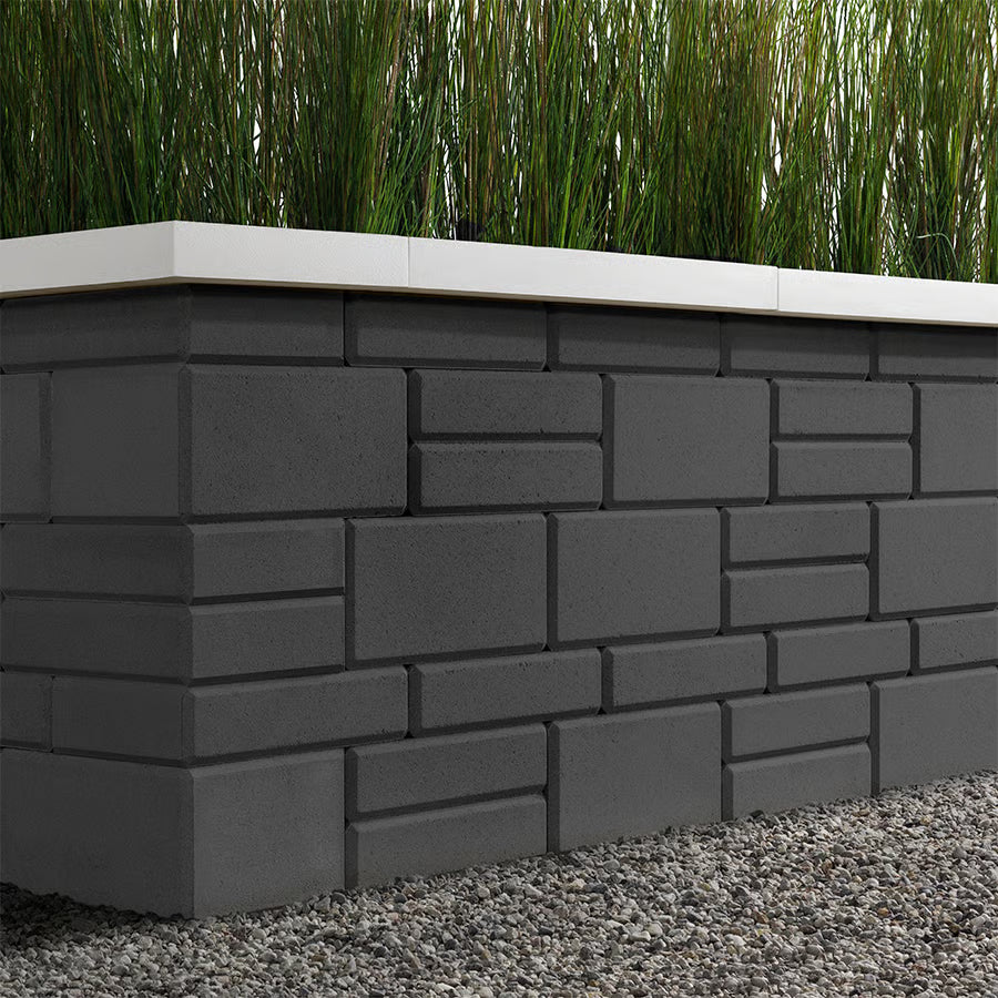 Techo-Bloc RAFFINATO 180 PILR/CRNR/EDGE, POLISHED, ONYX BLACK *