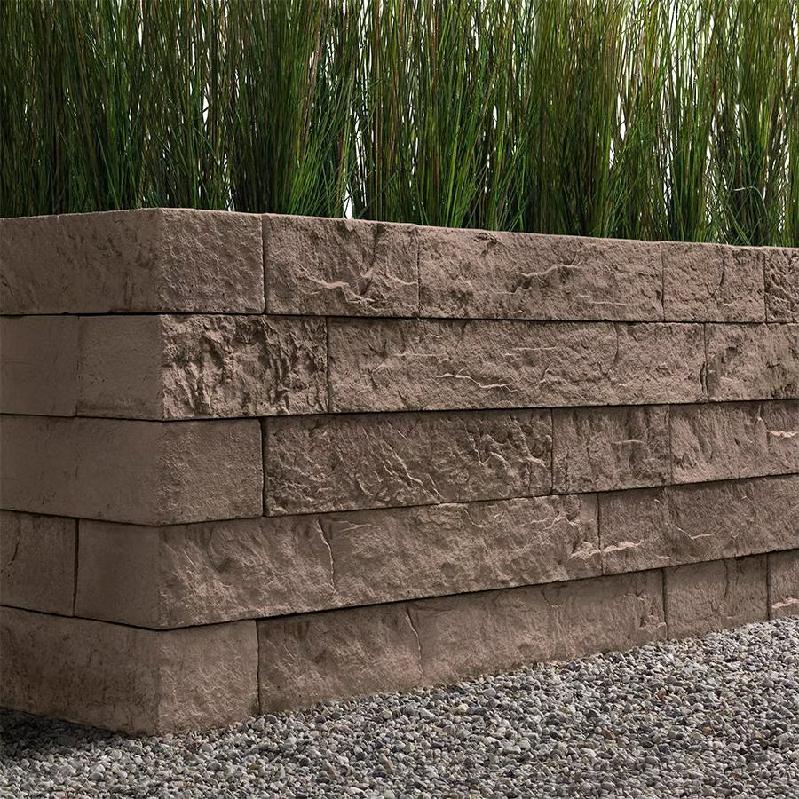 Techo-Bloc ROCKA WALL/CURB, CHOCOLATE BROWN Paver