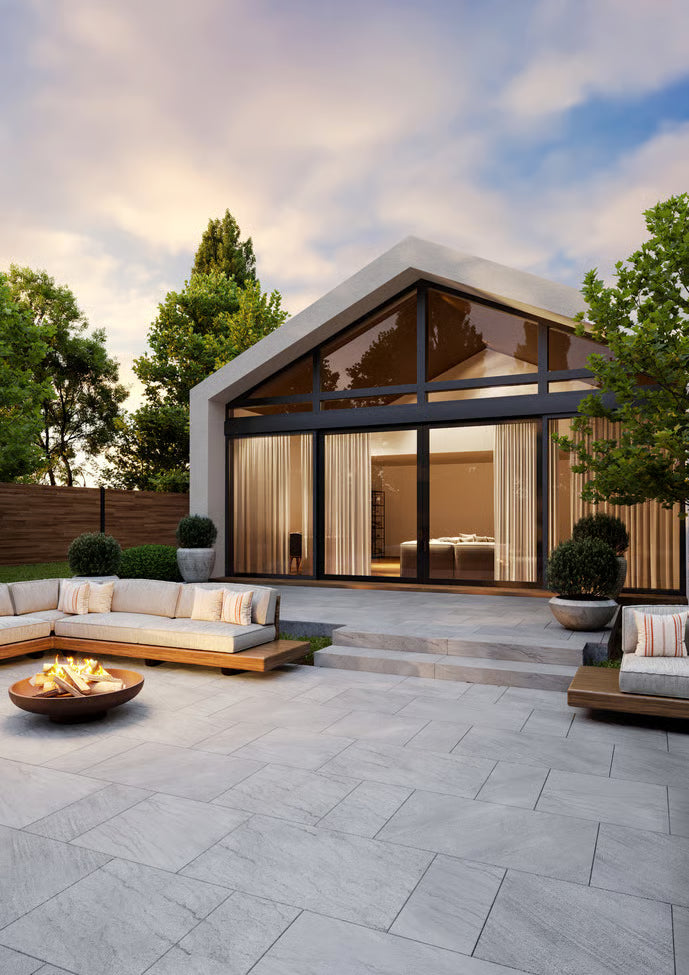 Techo-Bloc NAT.STONE - SANDSTONE SLAB 22 MM, BLAS 4F SAWN, GREY