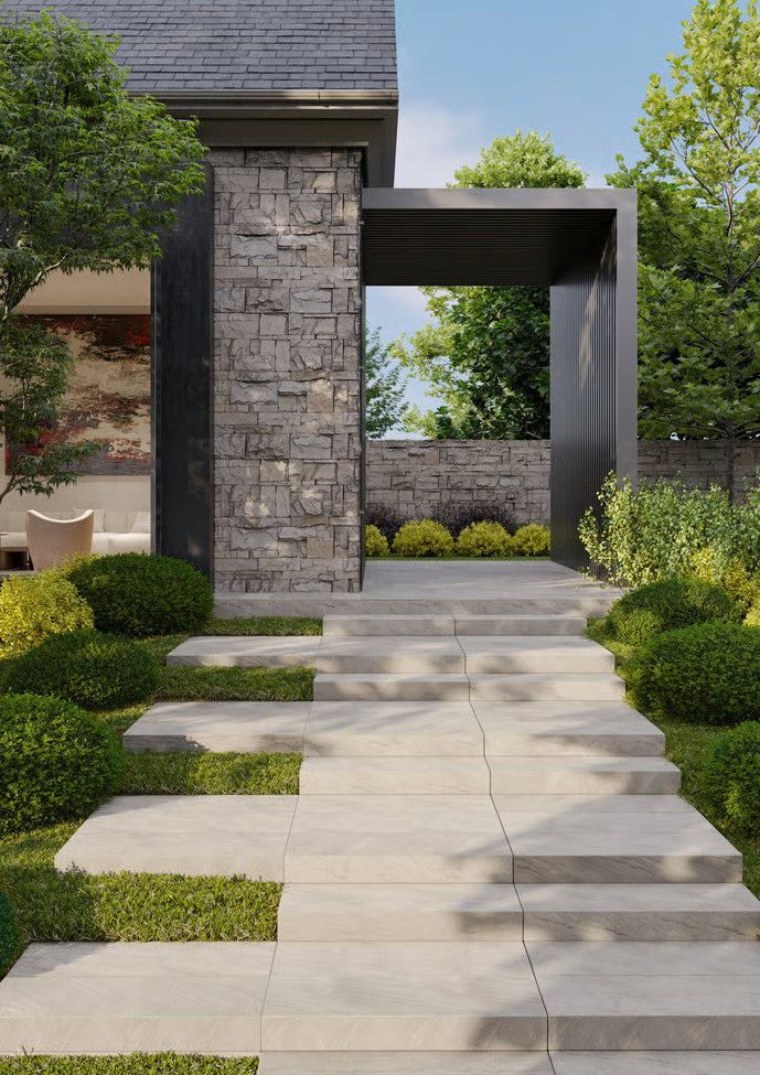 Techo-Bloc NAT.STONE - SANDSTONE STEP 48X16X6, BLAS 4F SAWN, BEIGE
