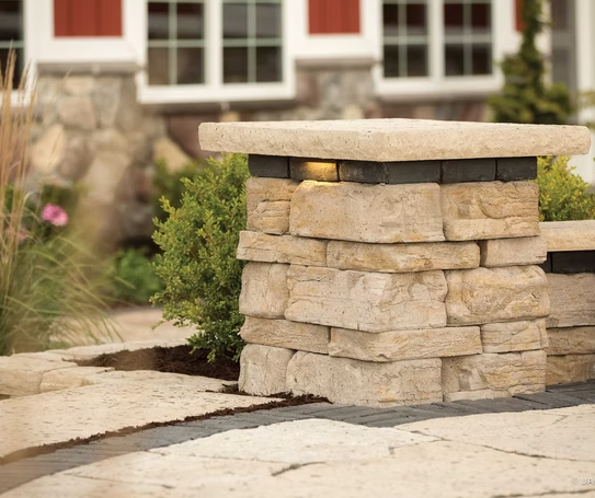 High Format 34x34 Column Cap 6/pallet SUPERIOR BUFF - Plt