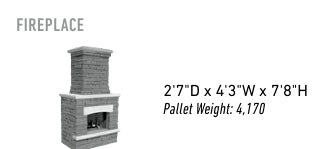 Belgard Sienna/Midnight Bordeaux® Fireplace Sienna/Midnight Base+Top Paver