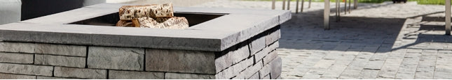 Techo-Bloc PRESCOTT FIREPIT [NO SLEEVE], ROCK GARDEN BROWN