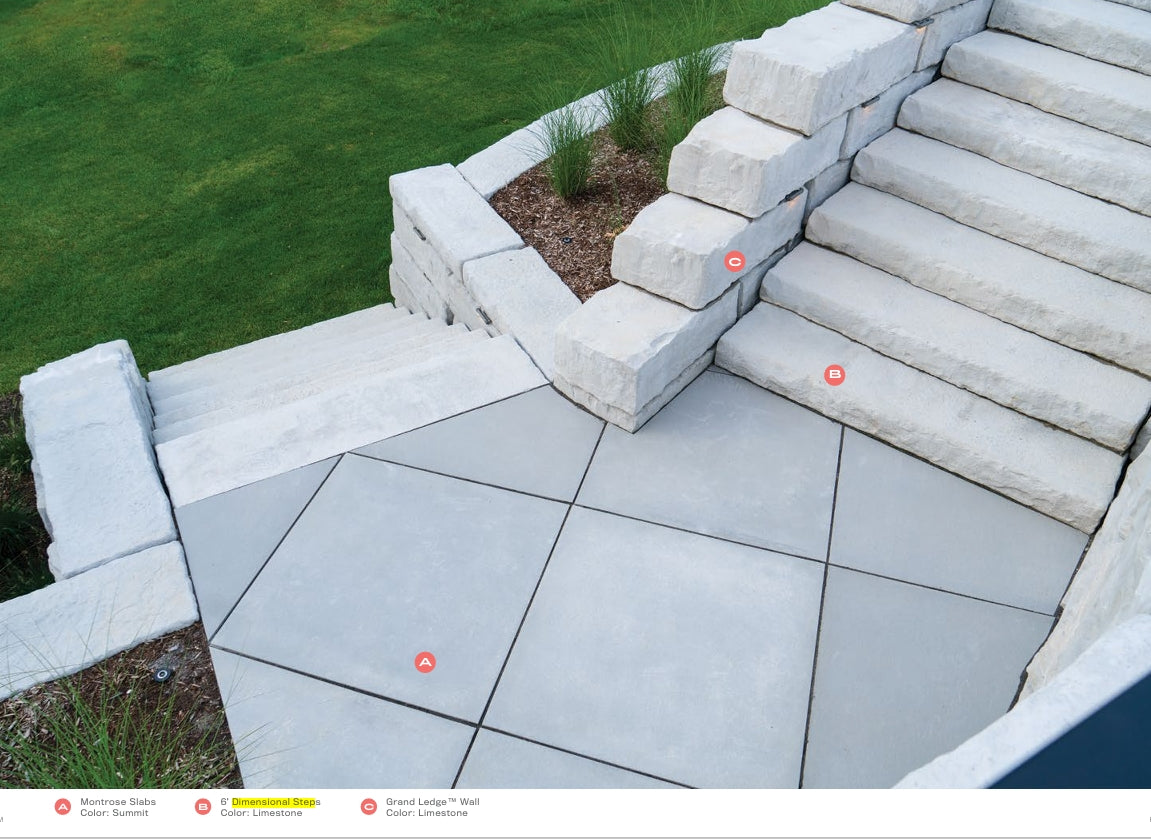 High Format Dimensional 6x30 Steps 3/pallet LIMESTONE - Plt