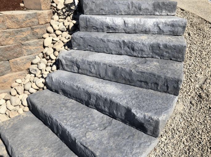 High Format Dimensional 4x18 Steps 8/pallet SLATE GRAY - Plt