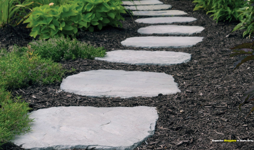 Slabs & Pavers : High Format Superior Steppers 16/pallet SLATE GRAY - Plt