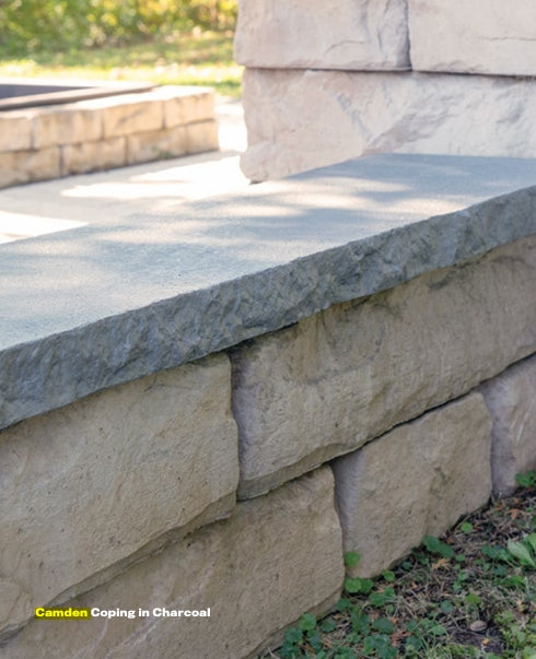 High Format Camden Coping 15 pcs. 60 lf. CHARCOAL - Plt