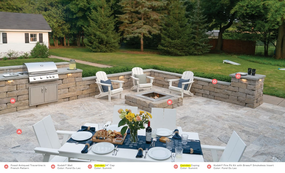 High Format Camden 24 x 24 x 2.25 Column Caps 6/pallet SUMMIT- Plt