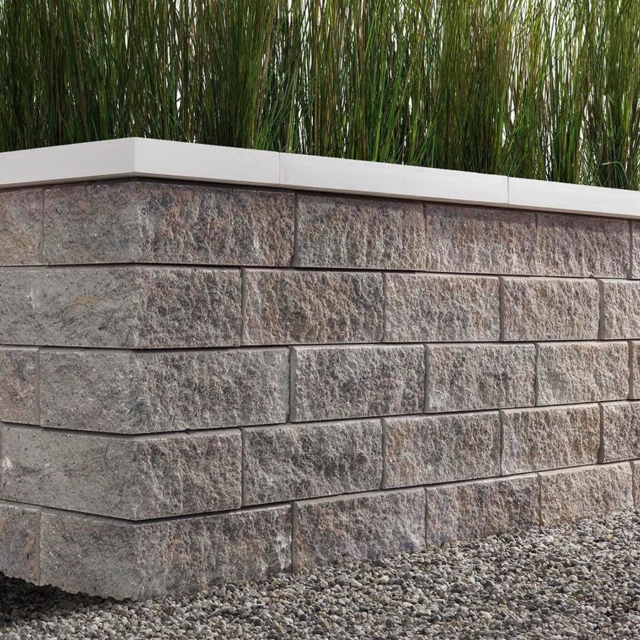Techo-Bloc SEMMA WALL, DOUBLE-SIDED, SPLIT FACE, CHAMPLAIN GREY Paver