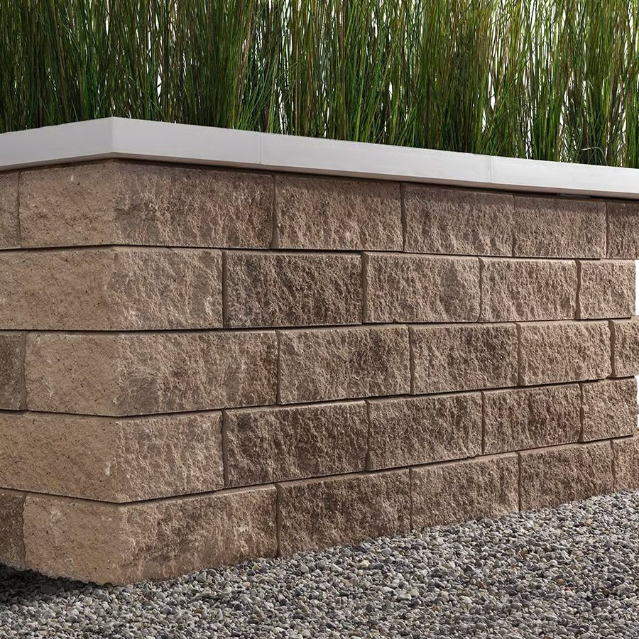 Techo-Bloc SEMMA WALL, DOUBLE-SIDED, SPLIT FACE, CHESTNUT BROWN Paver