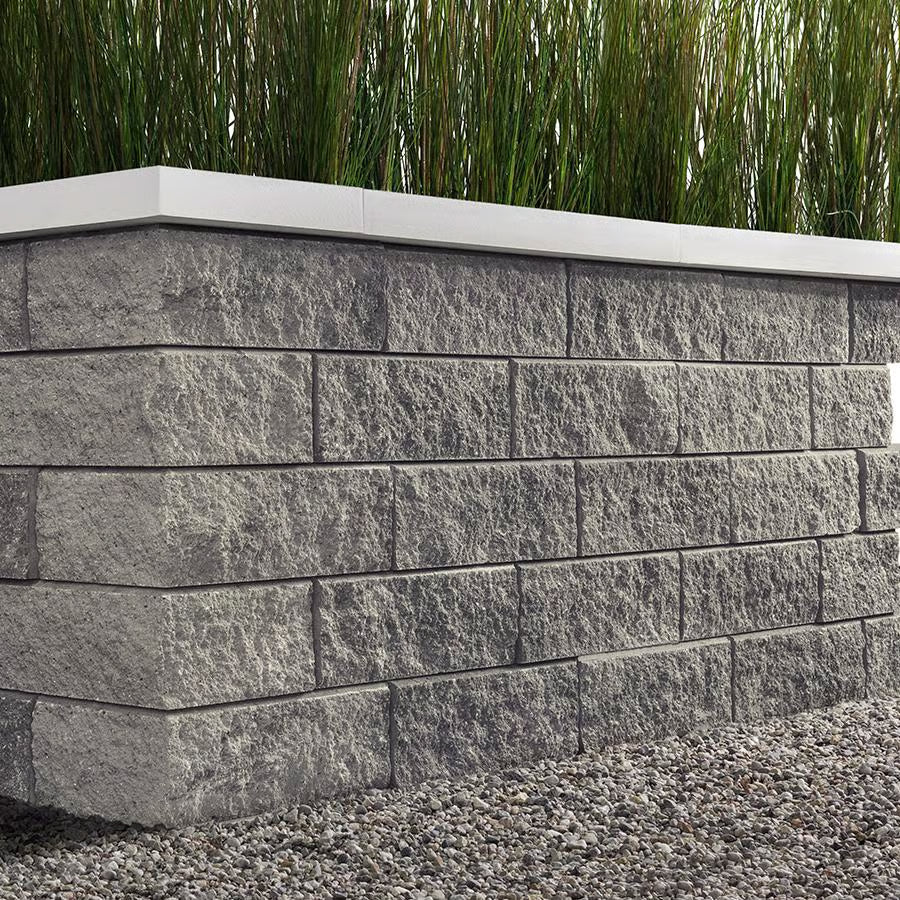 Techo-Bloc SEMMA WALL, DOUBLE-SIDED, SPLIT FACE, SHALE GREY Paver