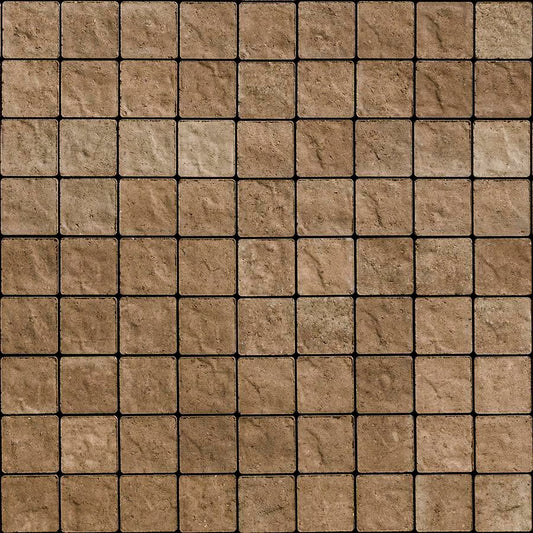 Techo-Bloc SQUADRA, [73.41 SF], SLATE, CHESTNUT BROWN Paver