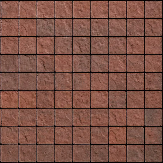 Techo-Bloc SQUADRA, [73.41 SF], SLATE, MERLOT Paver