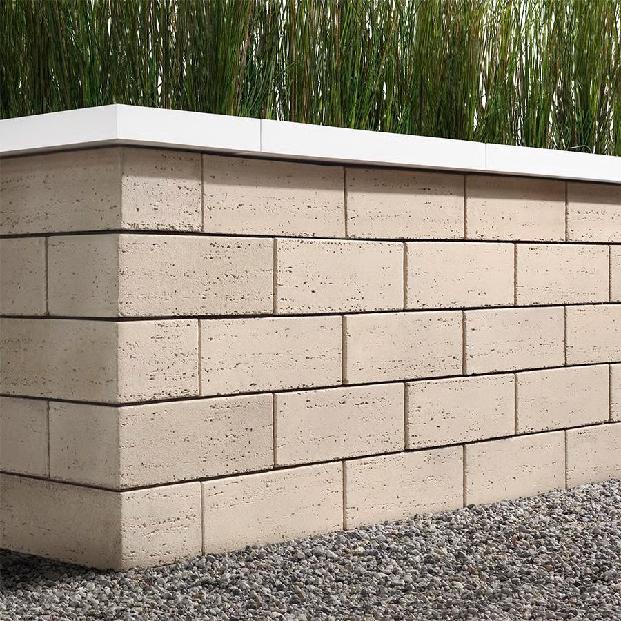 Techo-Bloc TRAVERTINA RAW WALL, IVORY Paver