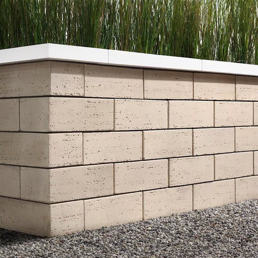 Techo-Bloc TRAVERTINA RAW WALL, IVORY Paver