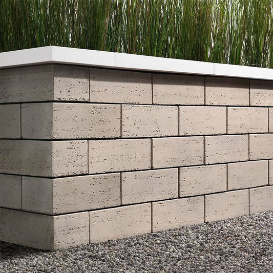 Techo-Bloc TRAVERTINA RAW WALL, ROCK GARDEN BROWN Paver