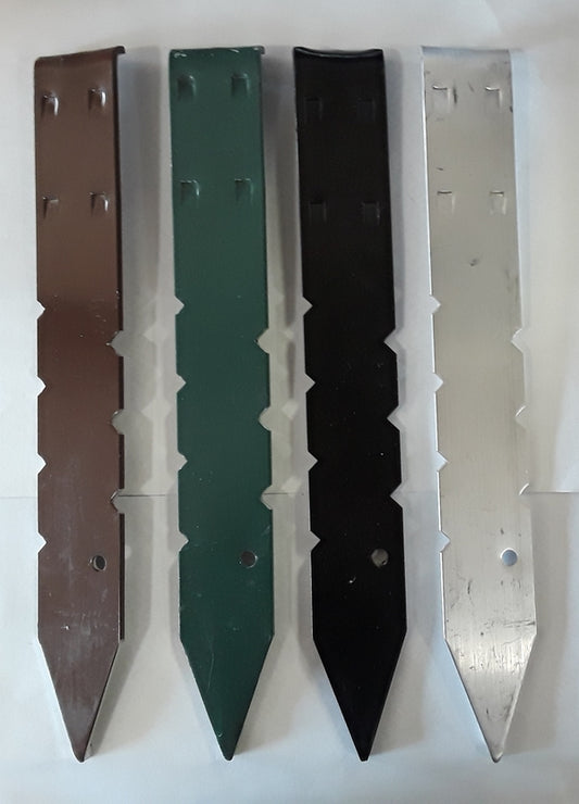 Aluminum Stake Black 12"