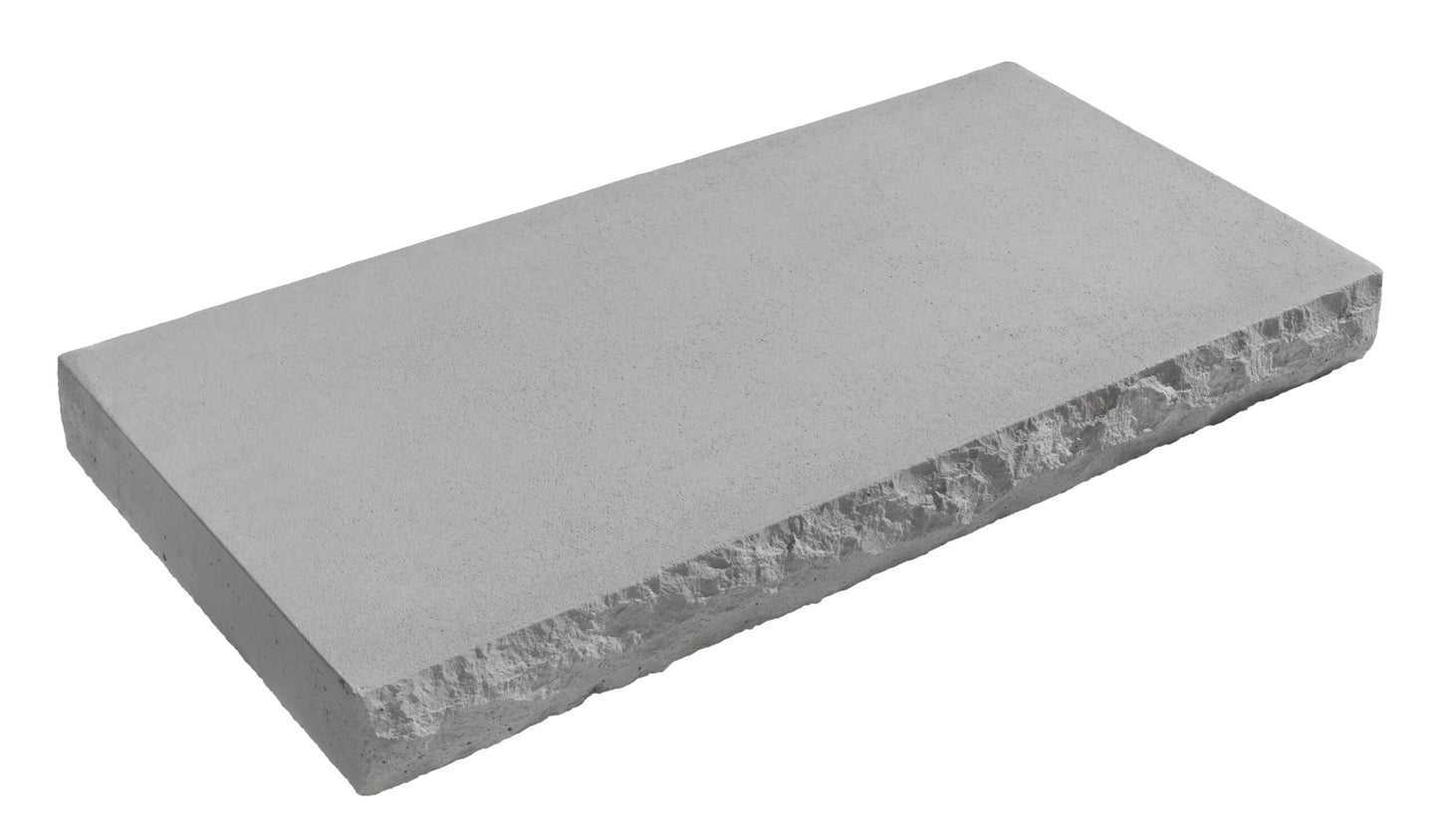 ROCHESTER 3-SIDE CHISELED STRAIGHT CAP INDIANA LIMESTONE (24*12