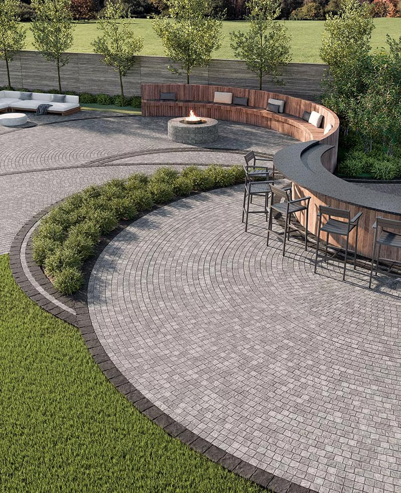 Techo-Bloc VALET, BASALT, CHAMPLAIN GREY Paver
