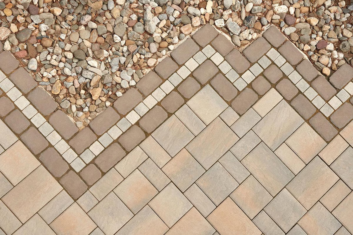 Techo-Bloc VILLAGIO, BEVELED, SANDLEWOOD Paver