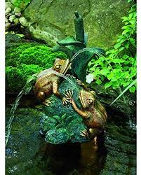 Aquascape CLEARANCE - DOUBLE FROG WITH CATTAIL SPITTER