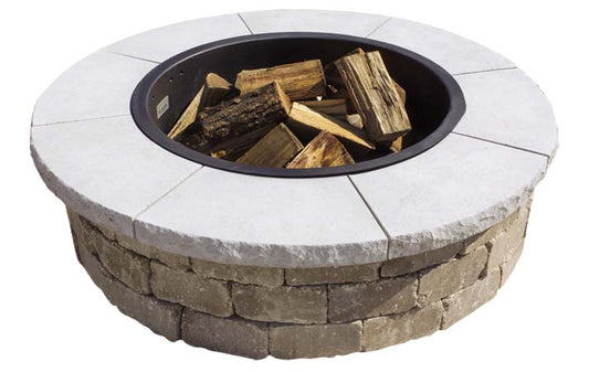 ROCHESTER GRAND FIRE RING CAP INDIANA LIMESTONE