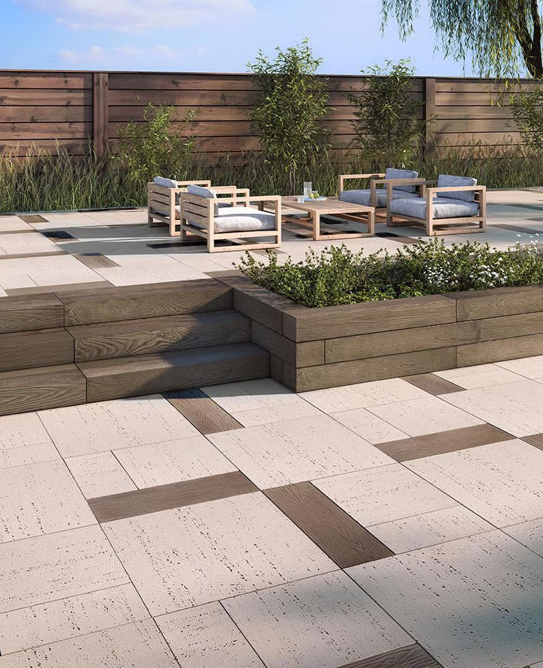 Techo-Bloc BOREALIS STEP, SMOKED PINE