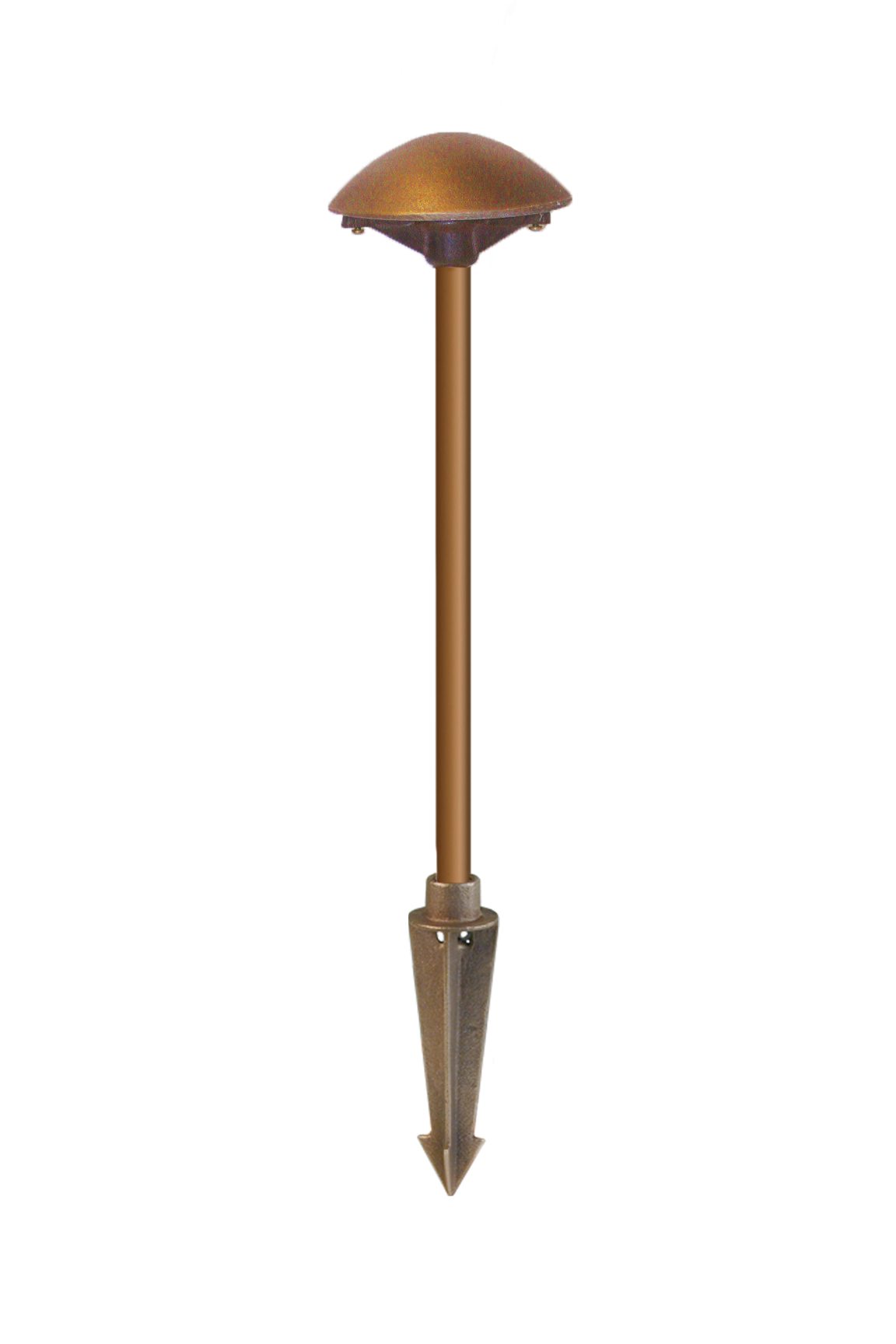 Cast Craftsman Path/ Area Light All Bronze 2700 Kº 2 LED Copper Pipe