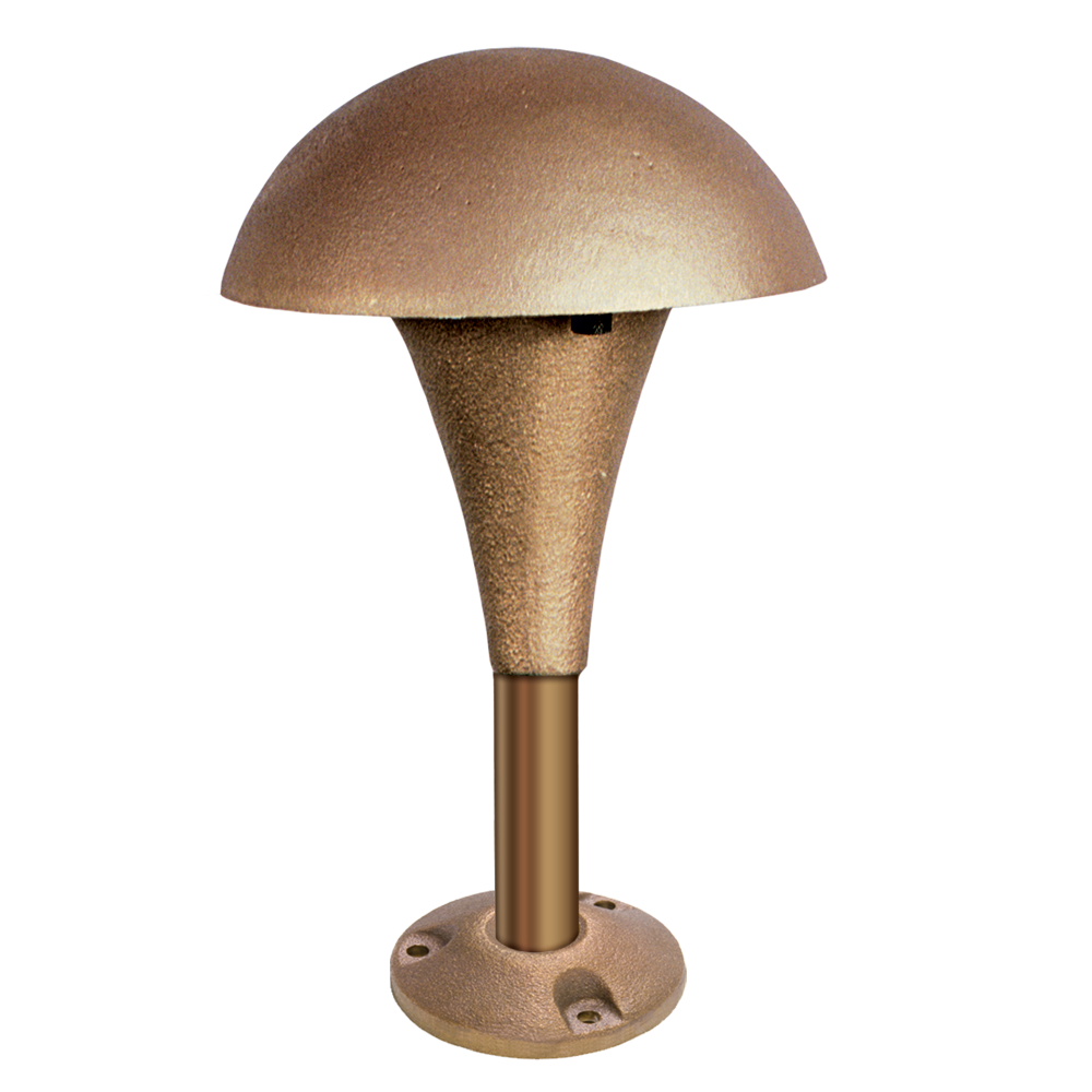 Cast Small Mushroom Area/Path Light with short stem