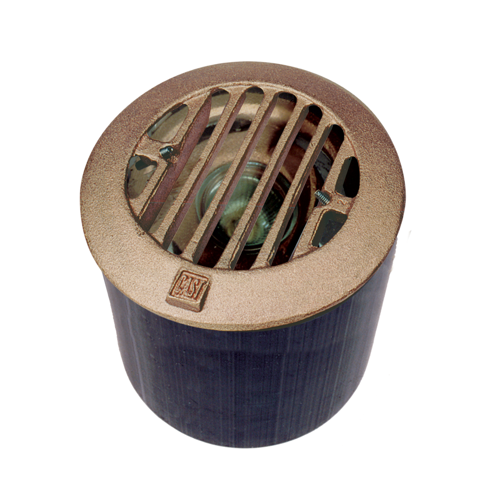Cast MR-16 Well Light with bronze grate