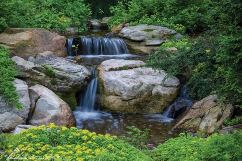 Aquascape MEDIUM DELUXE PONDLESS WATERFALL KIT 16' STREAM W/AQUASURGE 2000-4000 ADJUSTABLE FLOW POND PUMP