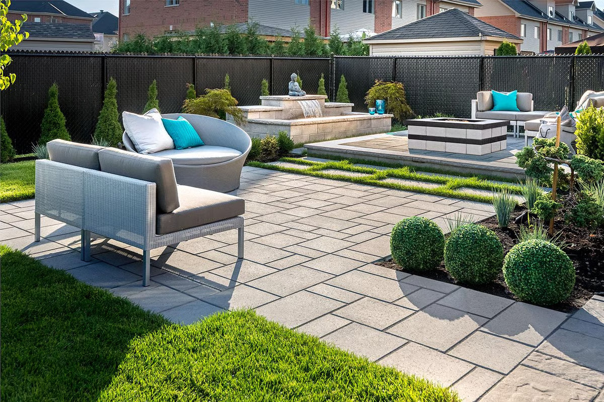 Techo-Bloc RAFFINATO FIREPIT [NO SLEEVE], GREYED NICKEL