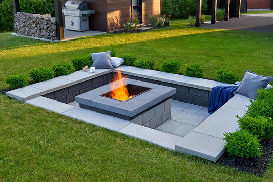 Techo-Bloc RAFFINATO FIREPIT [NO SLEEVE], GREYED NICKEL