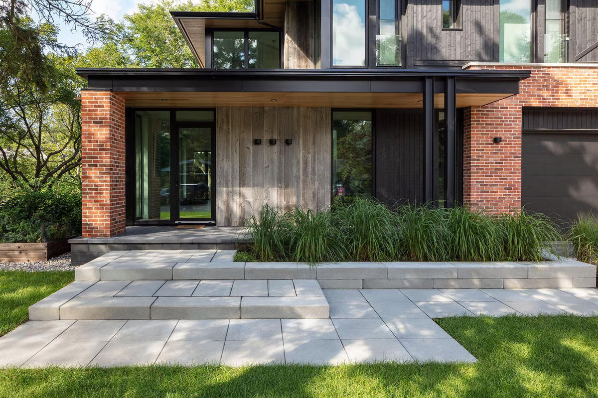 Techo-Bloc RAFFINATO STEP [9], SMOOTH, GREYED NICKEL