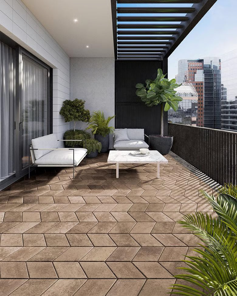 Techo-Bloc DIAMOND HD², SMOOTH, CHESTNUT BROWN Paver